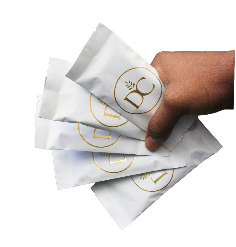 Five DC Stix pouches